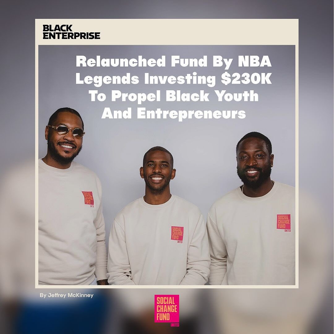 ♻️ @Socialchangefnd  Many thanks to @blackenterprise for amplifying our work.  We’re excited to relaunch SCFU and build a future where every community thrives. Join us on this journey of empowerment. @carmeloanthony @CP3 @DwyaneWade