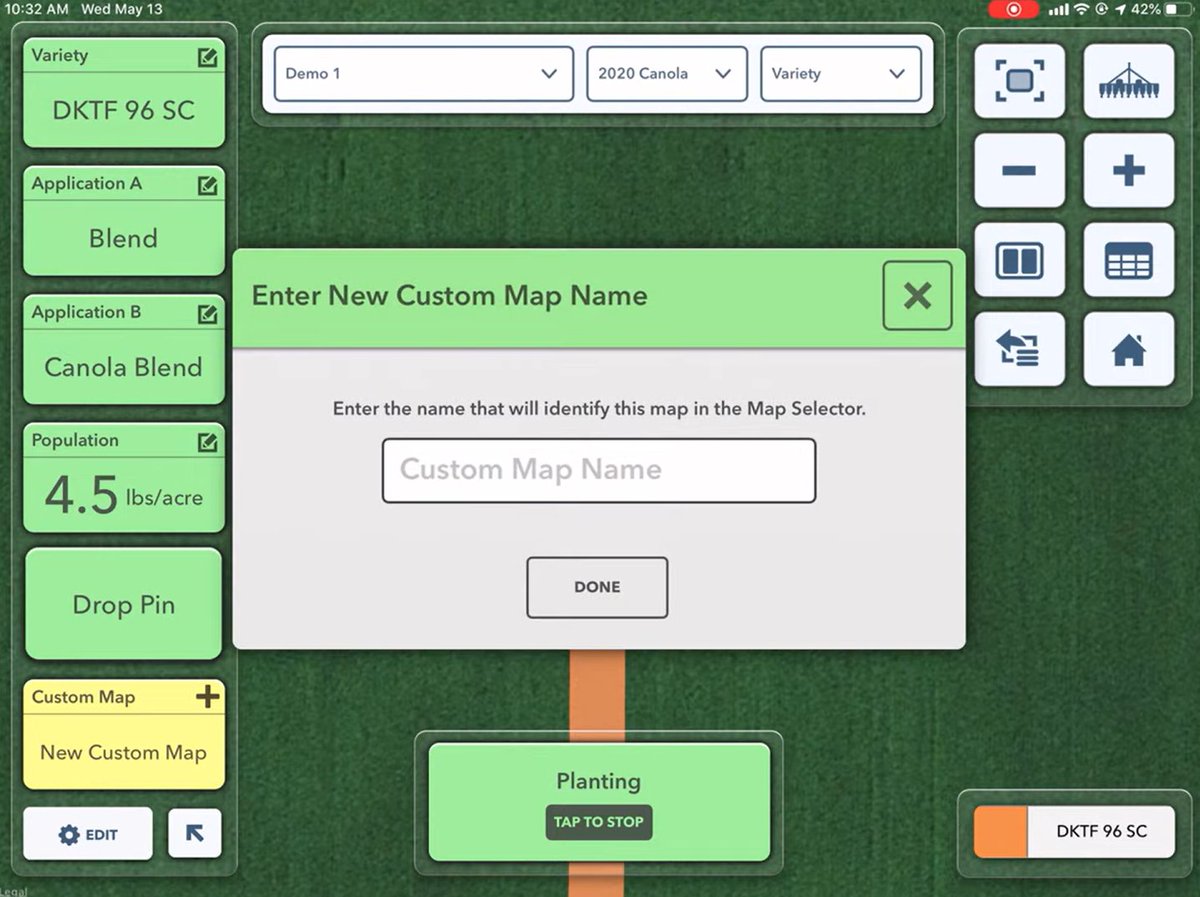 Ever wished you could track seeding depth on top of hybrid blend while already in the field? With Custom Maps, you can! Test new ideas during planting without disrupting your current tracking. Learn more here: bit.ly/3tXlsIL