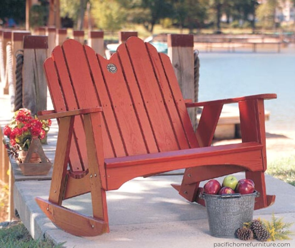 Did You Know We Provide A Custom Made Furniture Service?
This Cute Little Two Seat Rocker Is Just One Example. See More At pacifichomefurniture.com.
#adirondackstyle #customfurniture #pacifichomefurniture