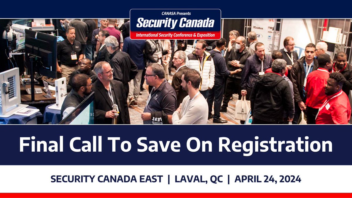 Discover the latest in security technology and meet the contacts you need to move your business forward — #SecurityCanada East is next week, and this is your last chance to register online & save! Here's the schedule to start planning your experience: bit.ly/3wHRkre