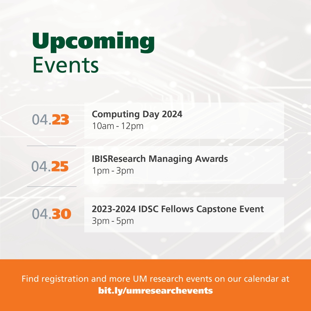 Upcoming #UMResearch events 🗓 

Find registration details and more events at bit.ly/umresearcheven….
