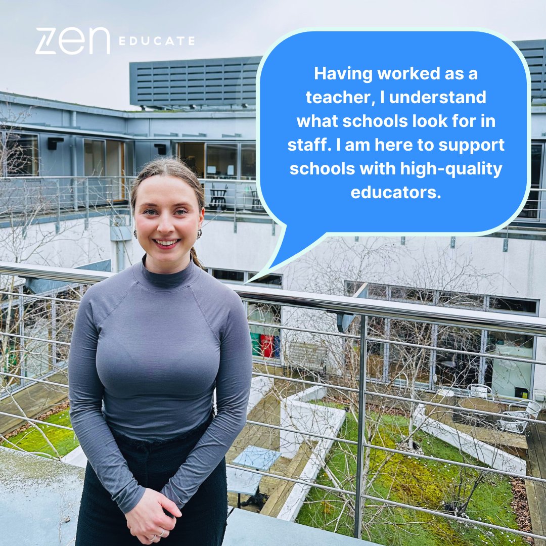 Meet Hannah, an in-house expert at Zen who understands your school's needs and systems.😇 📧Email us on schoolteam@zeneducate.com so we can help your #school with September long-term cover or day-to-day supply when you need it! #WeCareMore #SeptemberStaff #SchoolBusinessLeaders