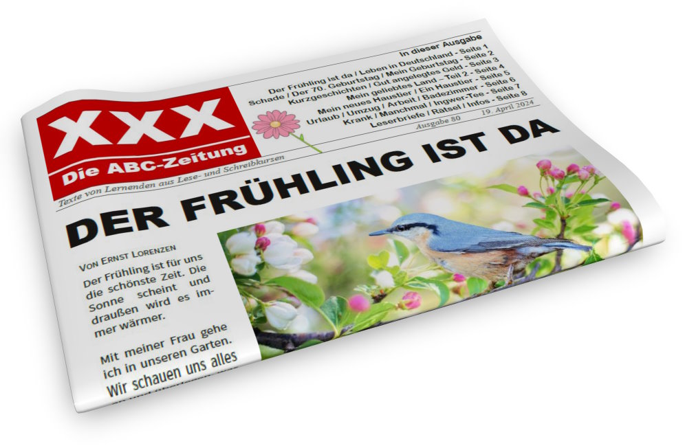 Die neue ABC-Zeitung ist da! Wieder haben Lernende aus Kursen der #Alphabetisierung und #Grundbildung einen bunten Mix aus Texten erschaffen. Download unter abc-projekt.de/abc-zeitung/