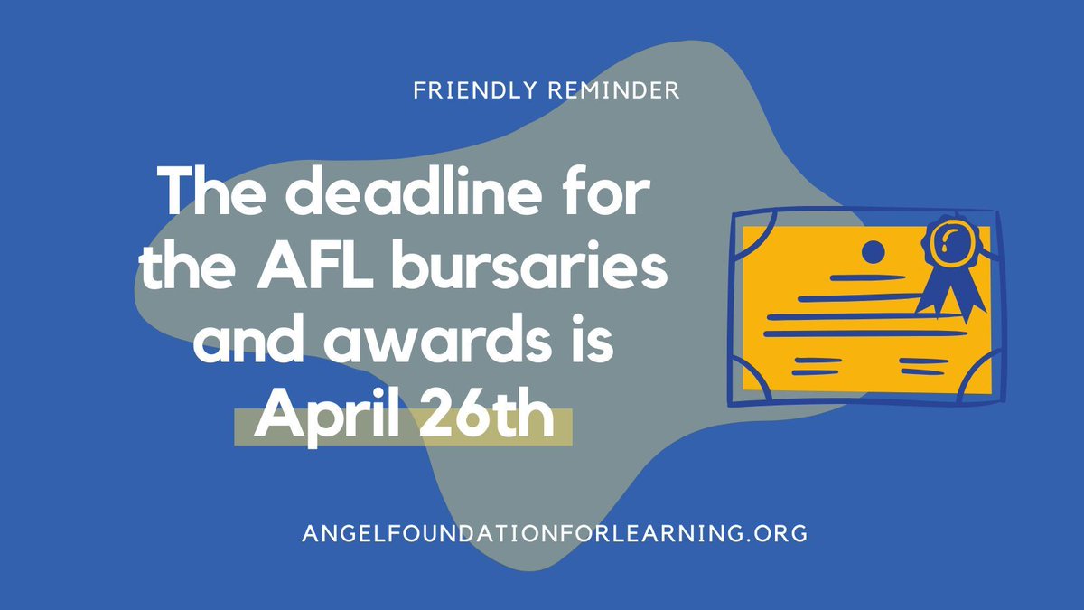 Check out the criteria and application forms for the $50,000 in bursaries and awards available this year buff.ly/3nqpgUw In total $50,000 is available to help students and support literacy resources in schools. Deadline for application is April 26th.