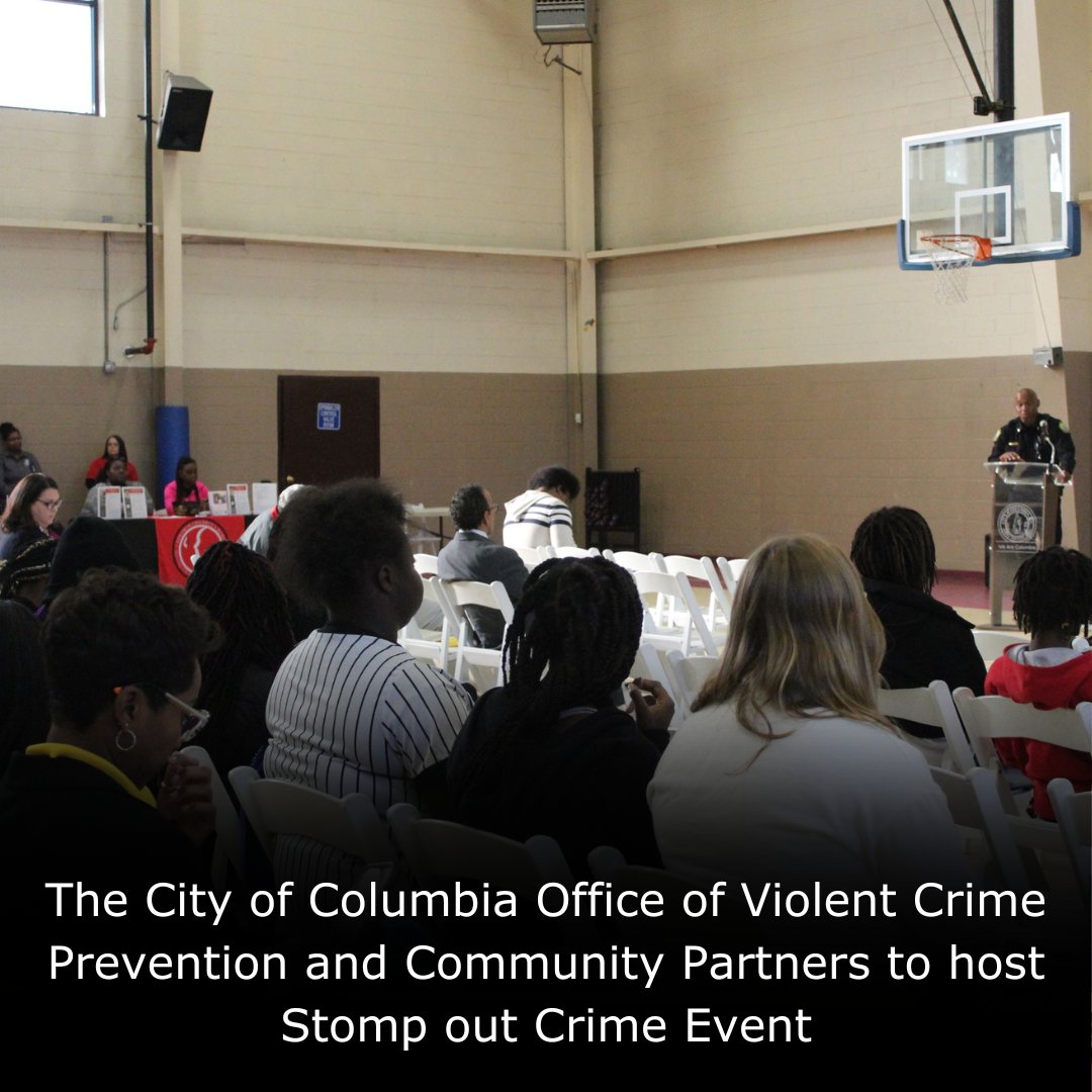 The City of Columbia Office of Violent Crime Prevention and Community Partners to Host Stomp Out Crime Event. For registration and more information, visit: bit.ly/445zFWR #TogetherWeAreColumbia