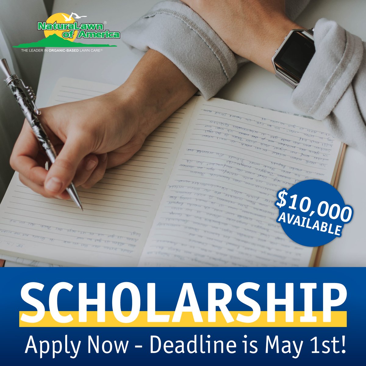 Apply now before May 1st for a chance to receive $5,000 or share this with a High School senior or Undergrad who can benefit from this scholarship opportunity!

Apply here: ow.ly/kliR50RjM5k

#NaturaLawn #NLA #IndustryLeader #TheDanCollinsScholarship #ScholarshipOpportunity