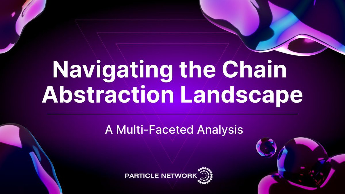 📑We just published an extensive report on the chain abstraction landscape! Web3 is entering a scalability renaissance with the growth of modular blockchain architecture. However, the co-existance of hundreds of L2s (with more on the way), calls for a solution to the