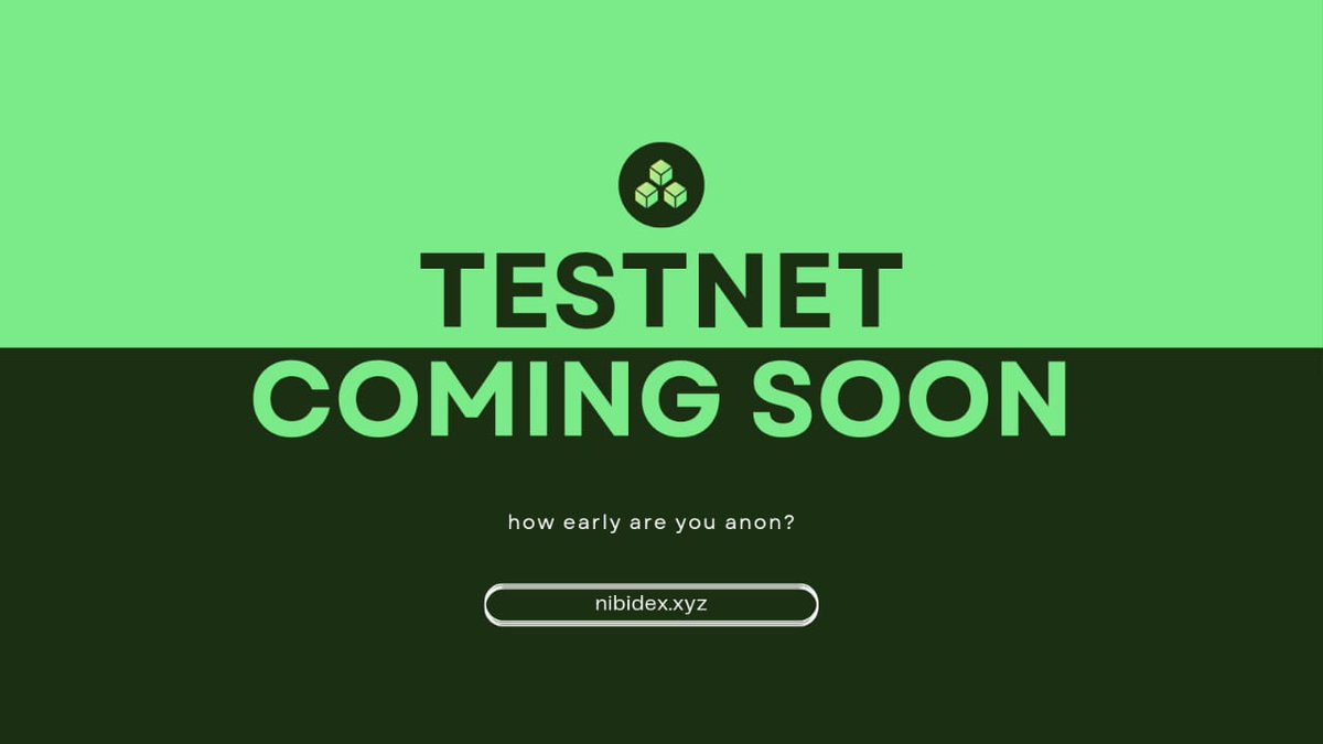 Testnet coming soon.