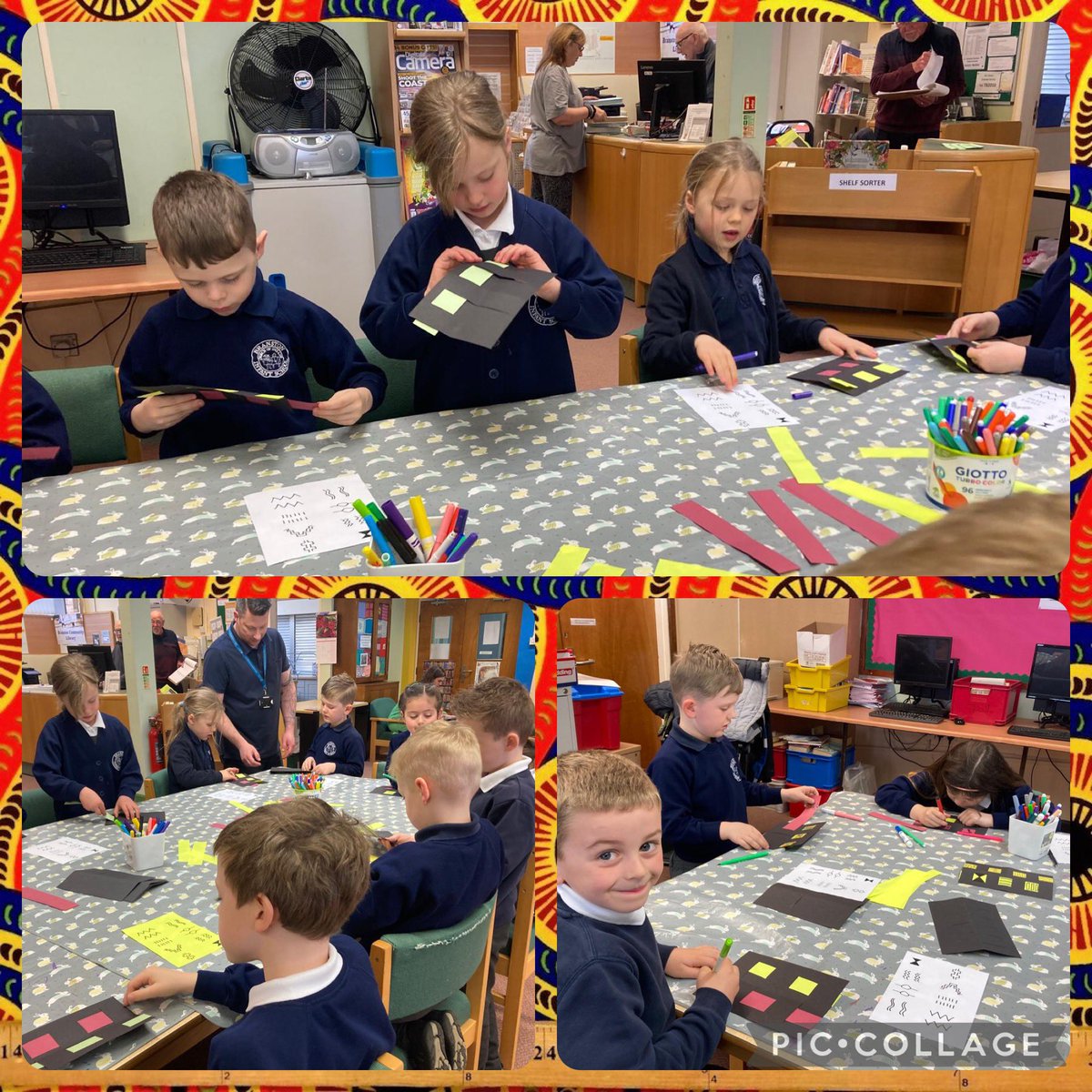 🦊Fox Class enjoyed their visit to Branston Community Library <a href="/BranstonCA/">BranstonCA</a> this morning. The amazing library team fully embraced our #AmazingAfrica theme with a brilliant story and African art inspired craft activity. #Readingforpleasure #LibraryTime #LincolnshireReadingPledge 📚