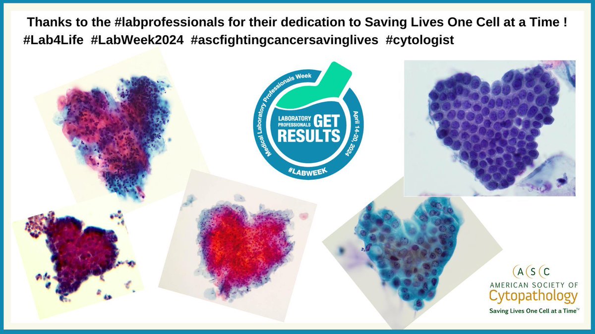 Happy Medical Laboratory Professionals Week! Thank you for your service and all you do every day. 🔬🧪🥼 #LabWeek2024 #Lab4Life #cytologist #ascfightingcancersavinglives #labprofessional #LabWeek #MedicalLaboratoryProfessionalsWeek