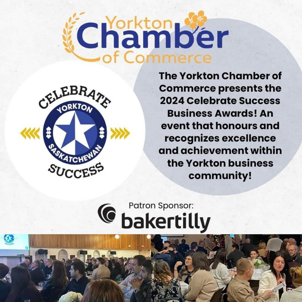 Baker Tilly was excited to be the Patron sponsor for this year's @YorktonChamber Celebrate Success Business Awards dinner.  

Congrats to all of this year's nominees & winners-we were proud to present the Large and Small Business of the Year Awards!

#bakertilly #celebratesuccess