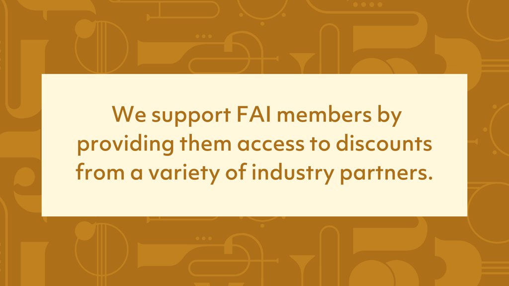 We're proud to provide a home for indie labels, promoters, and artists across the globe. 🌏 FAI continues to support the growth of our members by providing them access to discounts from a variety of industry partners. Check out the exclusive benefits: bit.ly/FAIBNFT