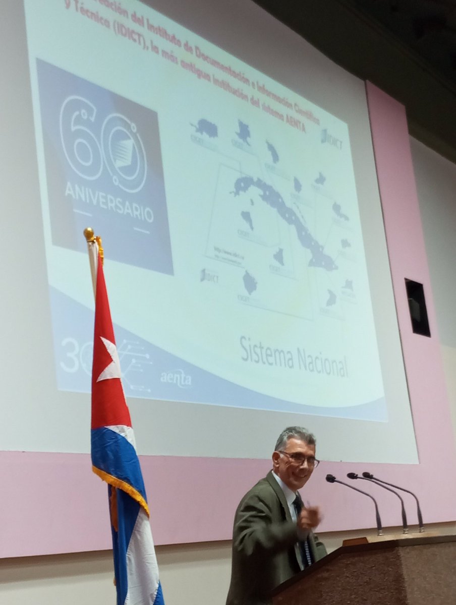 HernandezNerbys's tweet photo. Palabras del Director General del @IDICT_Cuba @ManuelPilotoF en homenaje al 61 aniversario del Instituto. 🎉🎉 #PotenciandoInnovaciónyConocimiento #SanctiSpíritusEnMarcha @AENTACUBA @AlexisLorente74 @cigetssp  @DeivyPrezMartn1 @DiazCanelB @Leonel_Diaz_C https://t.co/hSRtzgmAuE