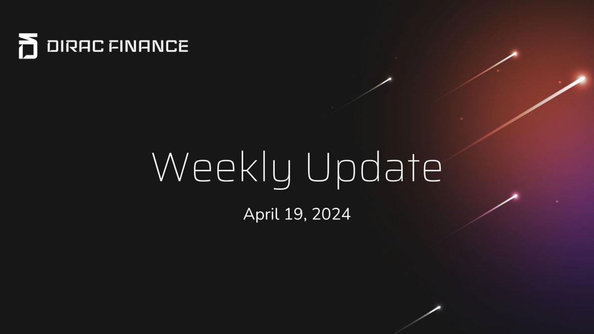 Dirac Finance Weekly Recap 🔥 This week, we made important steps in building both the protocol and the community! 🧵⤵️ #DiracFinance #DeFi #zkeEVM #Berachain #TOKEN2049