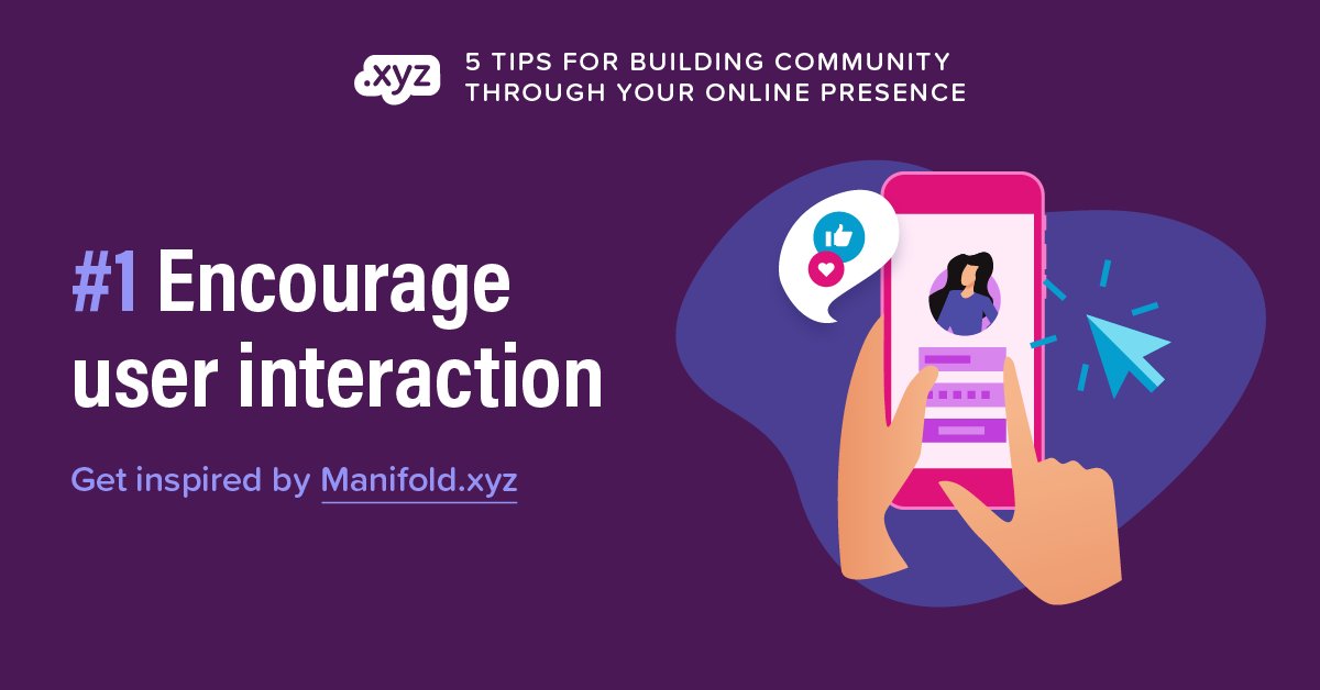 Encouraging user interaction transforms websites into dynamic spaces where users engage and contribute. See how NFT platform @manifoldxyz implements this idea to enhance the community experience. Click: gen.xyz/l/n2 #XYZQuarterly #HarnessingthePowerofCommunity