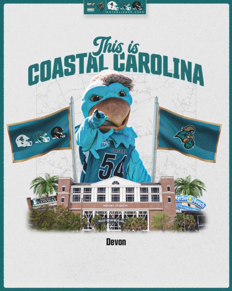 Coastal Carolina love🌴 @Coachtimbeck @Coach_Naivar @coachmiller2525 @CoachMattPearce @_AbuTuray @BallAtTheBeach