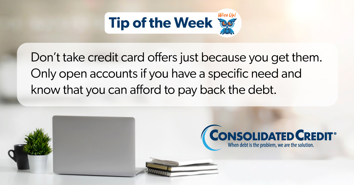 🦉#TipOftheWeekContest #WINMoney ❤️and share for your chance to win $50 in the monthly drawings 💳Check out these resources for #tips on how to use #CreditCards wisely: ow.ly/GHxq50RhfKe #ConsolidatedCredit #CreditCounseling #DebtManagement #DebtSucks ☎️844-450-1789