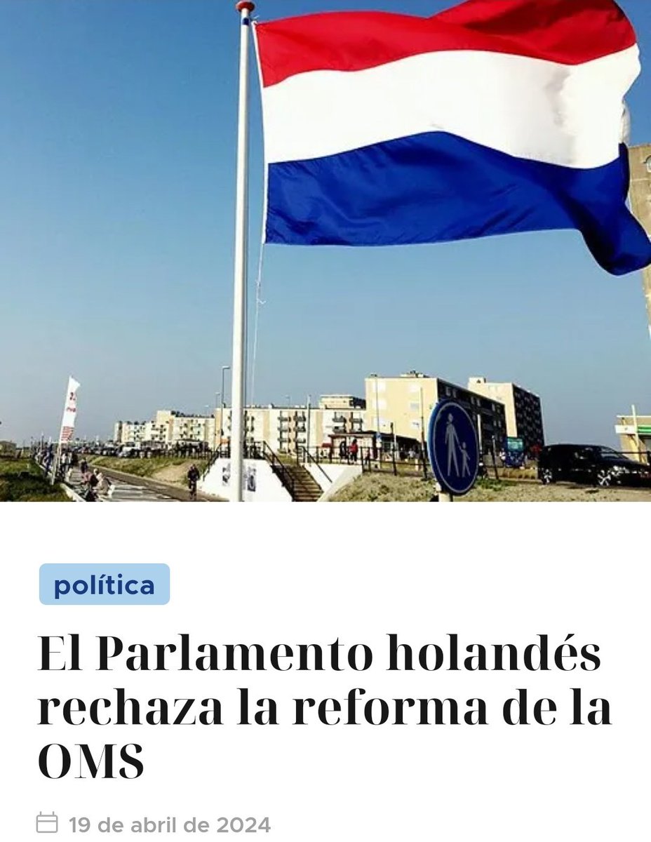DoctoraPrego's tweet image. ¡Alerta mundial! 
La OMS desestima sus propias reglas y el derecho internacional, pero los Países Bajos se niegan a ser cómplices.
El Parlamento holandés dice ¡basta ya! ante la falta de respeto por el proceso democrático en la OMS, y rechaza sus reformas. 

El parlamento…