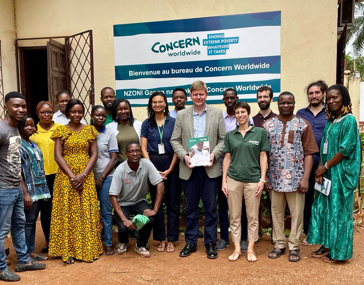 Our @irishmissionun colleague Shane Stephens visited @Concern in 🇨🇫 today to discuss its partnership with @Irish_Aid & work for the most vulnerable through health, food security & livelihood programmes