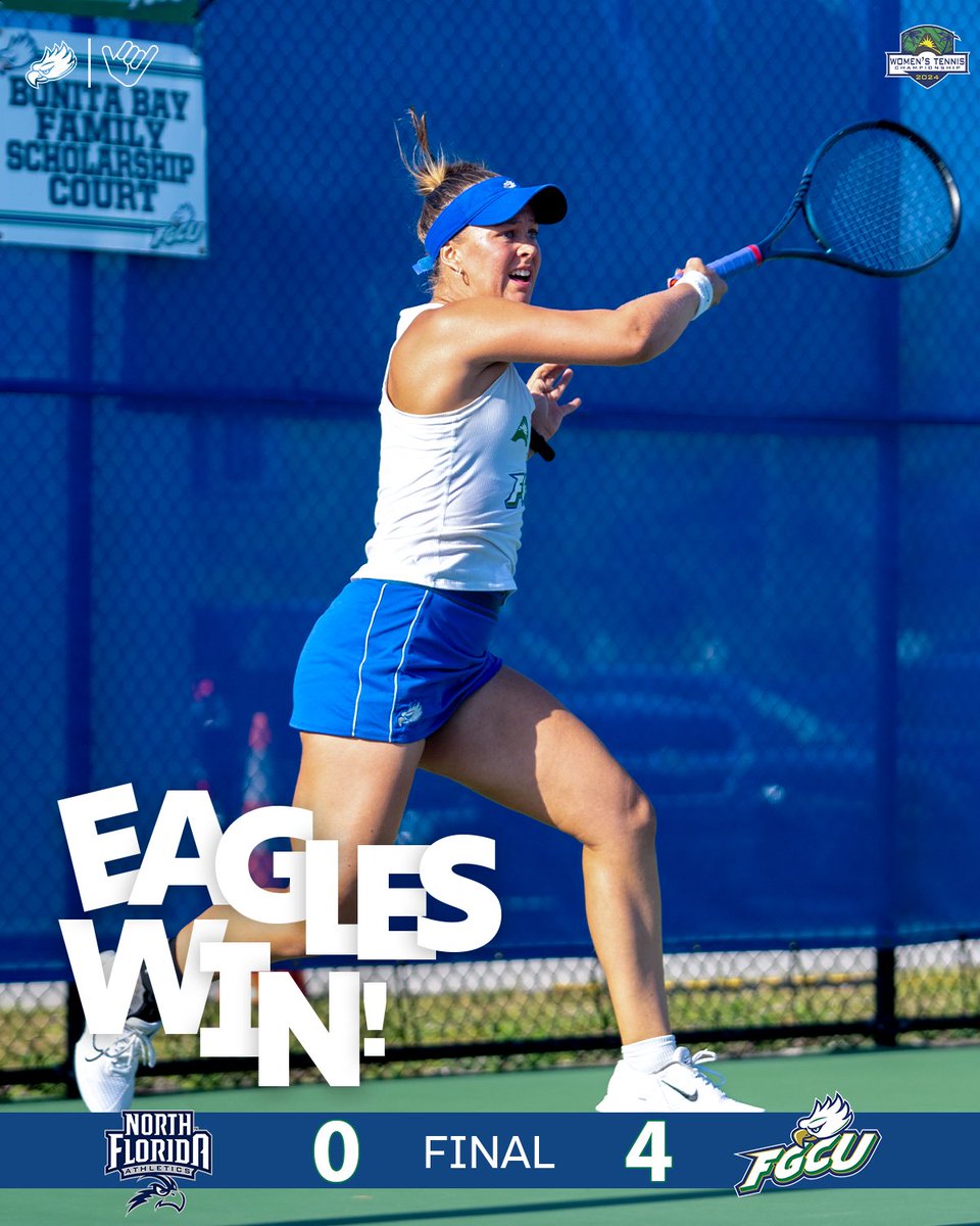 🦅Eagles sweep the Ospreys in the first round of the ASUN Championship! 🧹 #WingsUp 🤙