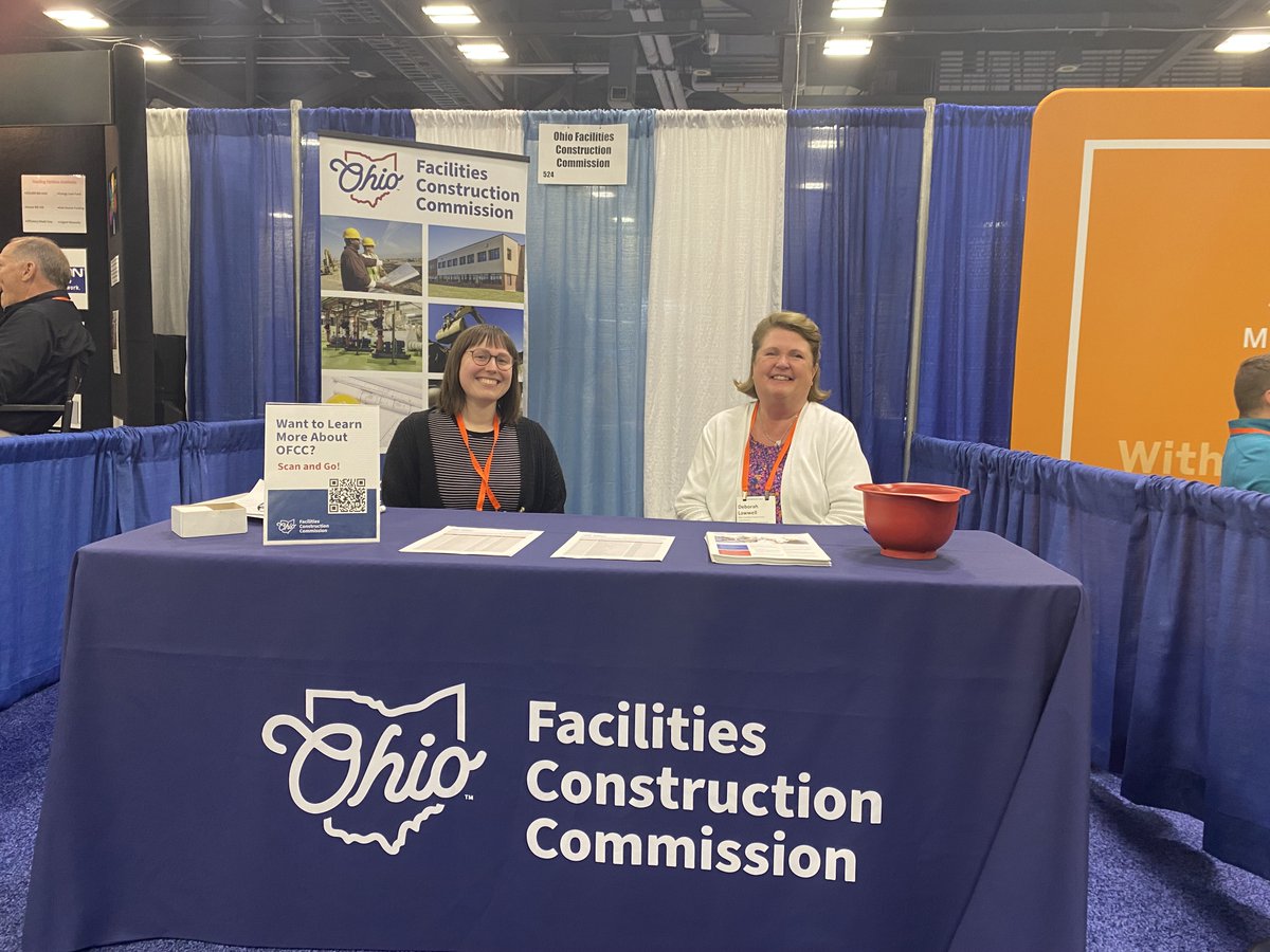 OHFacilities's tweet image. We loved the turnout at our booth Thursday at the @OASBO Annual Conference &amp;amp; Expo. Thanks to everyone who stopped by and learned about our impact on Ohio communities! #OhioSchools #SchoolConstruction