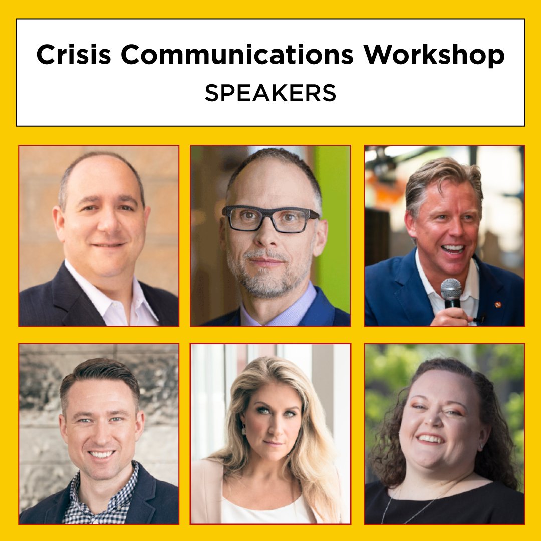PRSA's tweet photo. Join our Crisis Communications Workshop to learn from Mike Gross, Chris Thomas, Trevor C. Hale, Brandon Chesnutt, Andrea Trapani, and Lindsay Wyskowski. Master crisis management with expert-led simulations and strategies. Secure your spot: https://t.co/9yotsGi8XD  #PRSALearning https://t.co/S3lNDkhye3