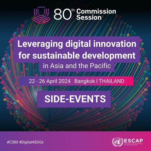 Eng. @hani_hsunbol, CEO of ITFC, will be a distinguished speaker at the 80th session of the Economic and Social Commission for Asia and the Pacific (@UNESCAP) in #Bangkok, from April 22 to 26, 2024. Under the theme 'Leveraging Digital Innovation for Sustainable Development in