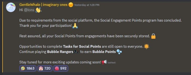 skull_head96's tweet photo. 🧵(1/8) @Imaginary_Ones puts an immediate stop to social farming campaign and personally, I am seeing more good than bad here. https://t.co/WdU8Z3ayyc