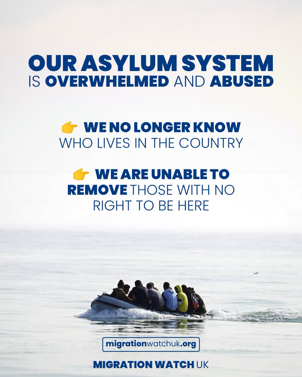MigrationWatch's tweet photo. Neither the Tories, who’ve made a pig’s ear of it, nor wish-washy Labour have credible plans to stop the boats. Indeed, Labour’s proposals will likely lead to an even greater flow of illegal migrants... https://t.co/2Pa1HvOuBo