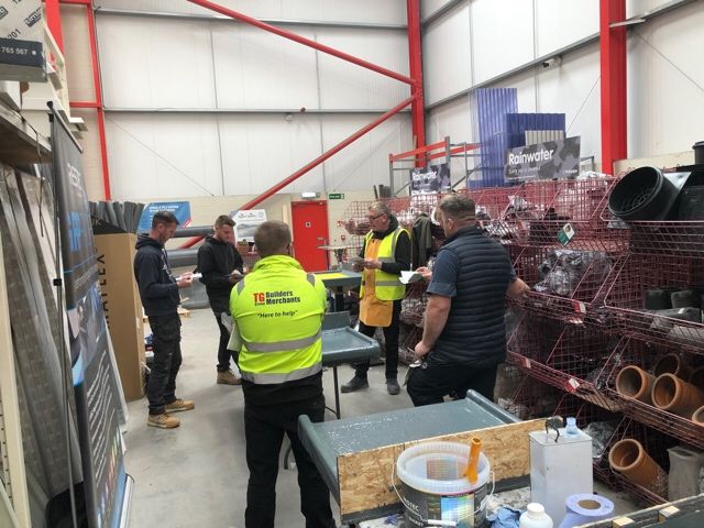TGBUILDERSM's tweet image. Thanks to @ResTecRoofing for taking the time to organise another fantatsic Training Course for the GRPRoof system, this time at our #Bridgnorth branch. 
#grproof #recycledplastics #flatroofing #restec