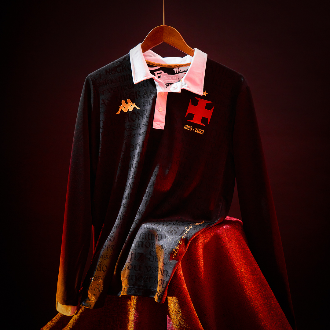 classicshirts's tweet photo. Vacso da Gama 2023 Third 🇧🇷

Paying tribute to the 100th anniversary of the legendary Camisas Negras, the Carioca Champions of 1923. 

The design is inspired by the kit used by the most important team in the club’s history

🛒Shop Here - https://t.co/ey6d1SeBDg https://t.co/tRffANM9eA