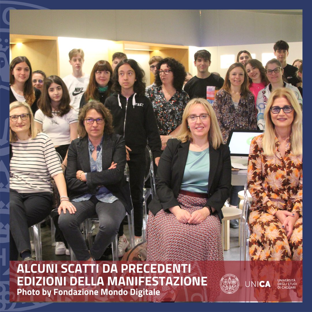 univca's tweet image. Torna a Cagliari #CodingGirls, il programma formativo pensato per aiutare le giovani e i giovani studenti a orientarsi negli studi e nelle professioni del futuro. Appuntamento per lunedì 22 aprile dalle ore 9 nella facoltà di Studi umanistici.
Info a: shorturl.at/mnpE2