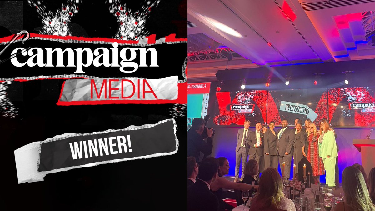 Congratulations to the Channel 4 Sales team who took home awards for the #BlackInBusiness initiative and Product Innovation - Media Owner for Nectar360, Tesco and Boots UK at the #CampaignMediaAwards! Huge well done to all! ⭐️