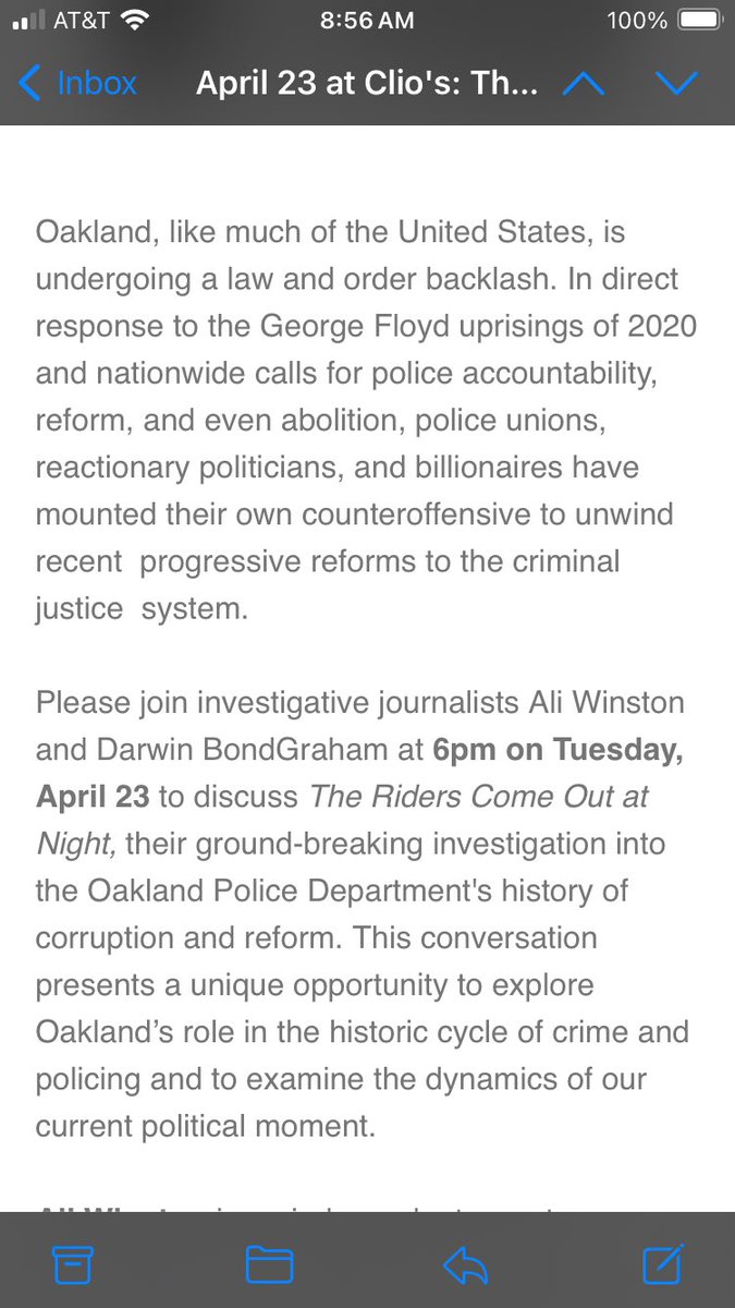 4 years ago, a racial justice movement catalyzed major criminal justice reforms. Now, a counter movement seeks to roll back reform amid a public safety crisis. @awinston, @JustMrPhillips, and I will discuss the complex politics of this moment. 4/23 6pm at Clio’s Bookstore.