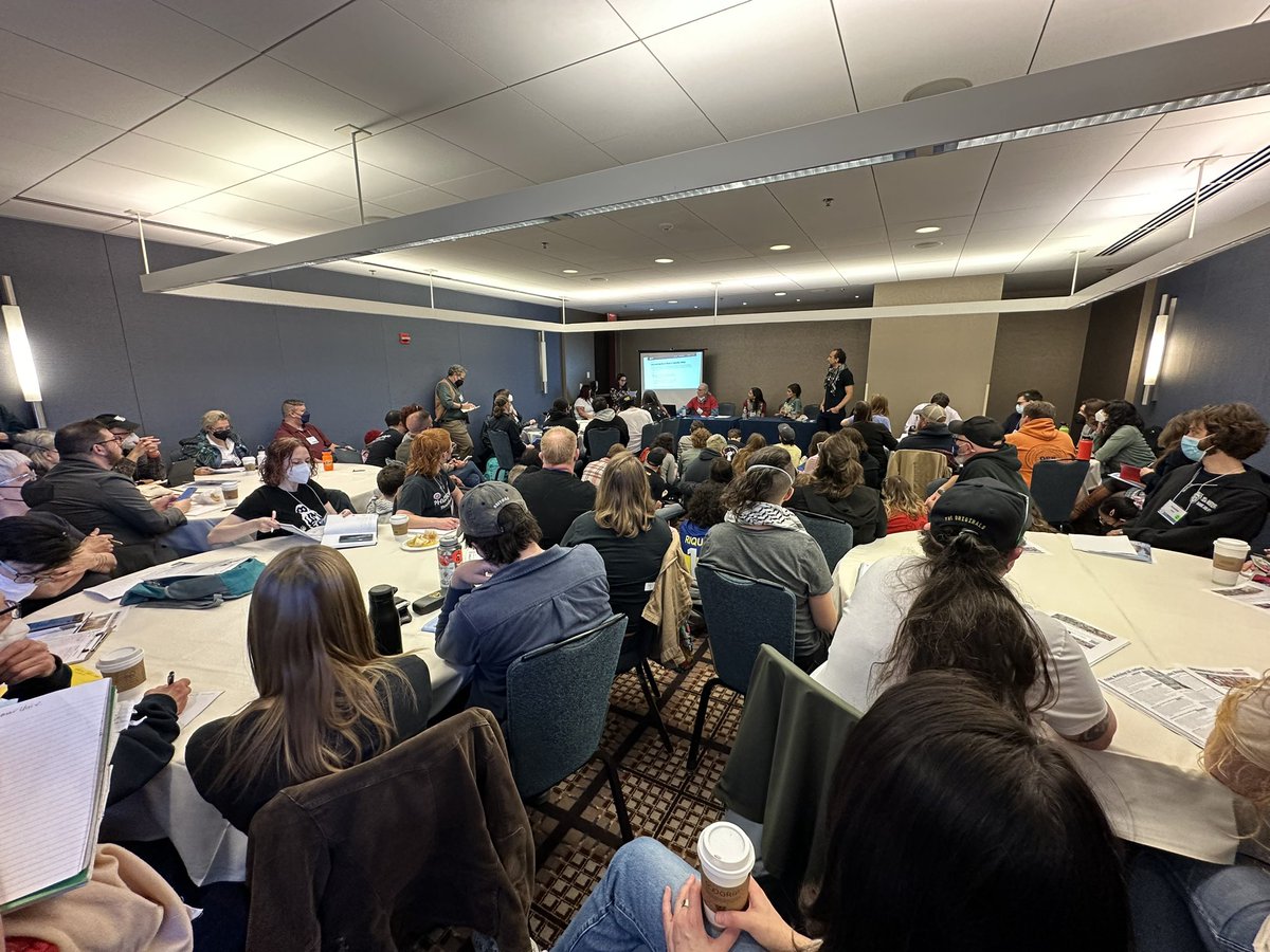 Pack house for the “Who Runs Our Universities? Organizing Against Debt’s Shadow Governance” Workshop at #LaborNotes2024