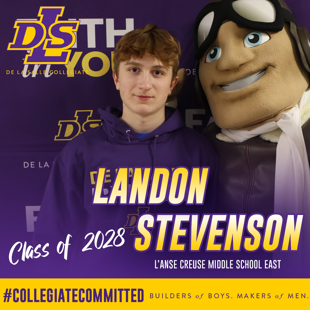 COLLEGIATE COMMITTED: We are excited to introduce Landon Stevenson as the latest member of the Class of 2028 to be #CollegiateCommitted. He is the brother of Jsoeph Stevenson, '26, and comes to us from L'Anse Creuse Middle School East. Welcome, Landon! #PilotPride #classof2028