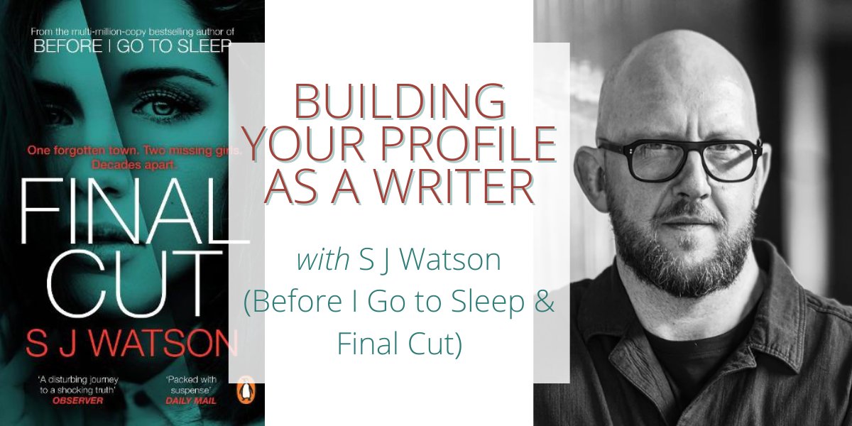 Bestselling author @SJ_Watson offers his three top tips to help build your writer's profile. Read: bit.ly/3vTJOte #writingcommunity