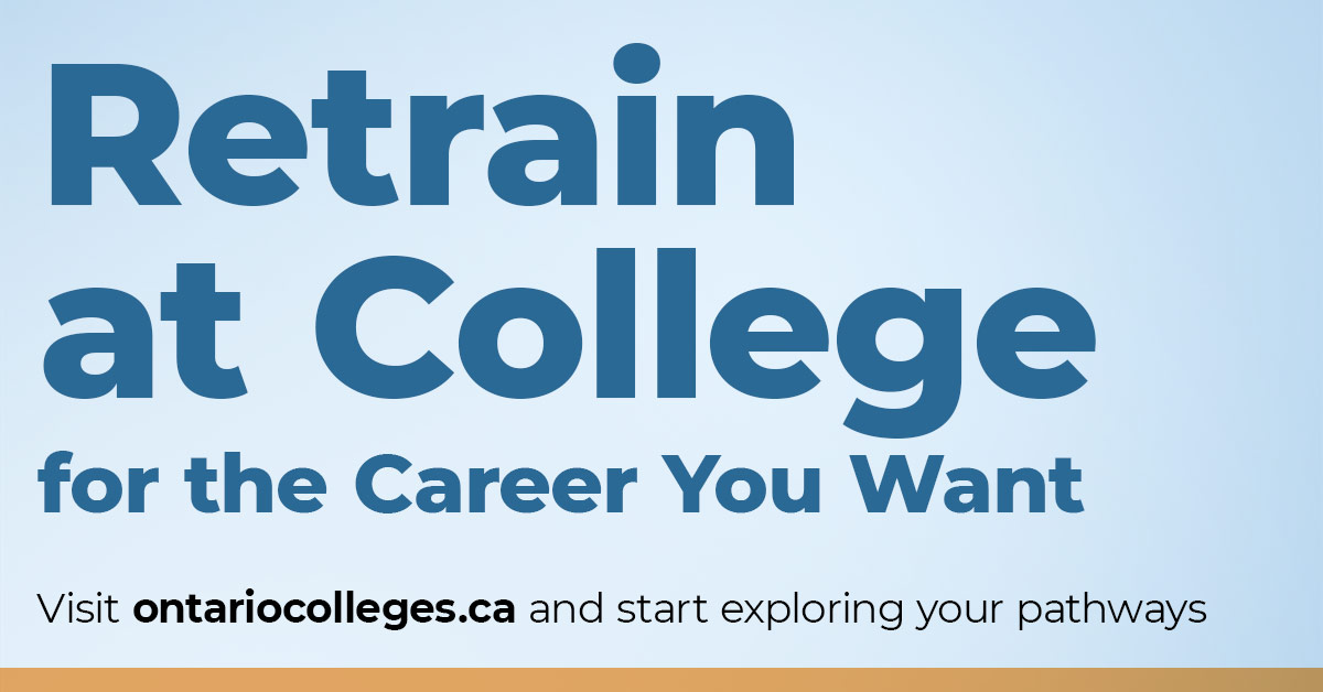 Thinking about #retraining? Here are some careers you can enter with a #college #diploma:

- Web developer
- Physical therapist assistant
- Computer network support specialist
- Home healthcare assistant
- Data analyst
- Graphic designer

Visit #ontariocolleges.ca today.