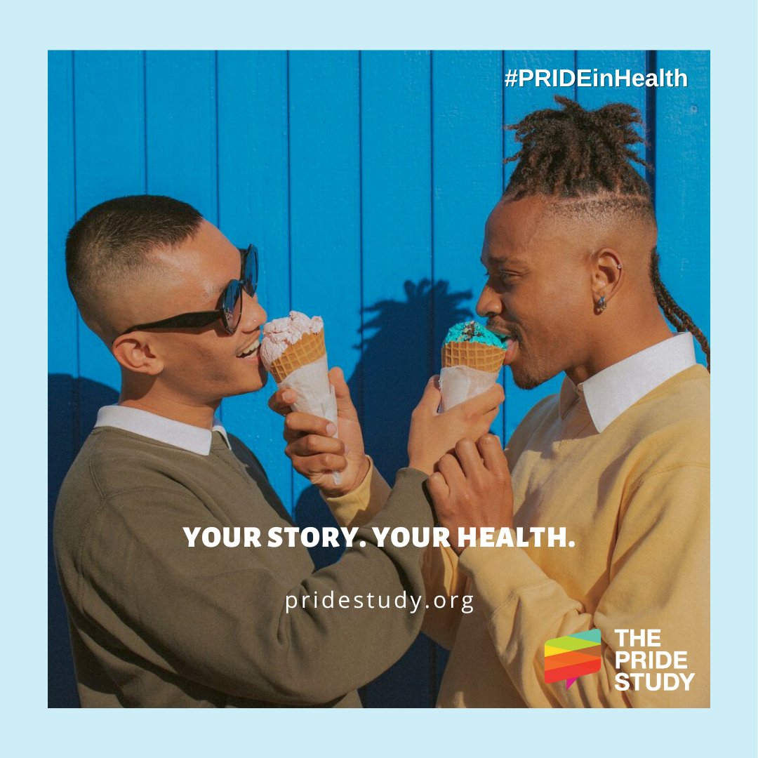 Take PRIDE in your health and sign up for The PRIDE Study. We’ll keep in touch with you and check on your health periodically over many years to look at how being LGBTQIA+ can influence physical, mental, and social health. Join the study at: pridestudy.org #PrideInHealth