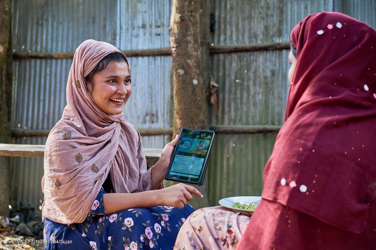 When it comes to digital skills, for every 100 male youth who have digital skills, only 65 female youth do. We need to accelerate action to close the digital divide and support female leadership in STEM. #GirlsinICT #Skill4Girls