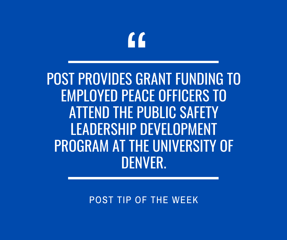 Though there are no more scholarships to award this fiscal year, additional funds will be available starting July 1st, 2024. Be sure to keep an eye on our website and apply promptly as space is limited: bit.ly/3NcD7Wq. #ColoradoPOST #grants #LawEnforcement