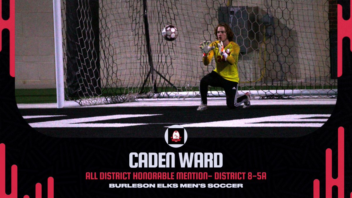 burlmensoccer's tweet photo. Today we are recognizing our All-District award winners from District 8-5A. Starting with our Honorable Mentions, congratulations to @Caden_Ward8 and Ryley Stade!

#ndnr
#GoElks https://t.co/Y1g9SorOwC