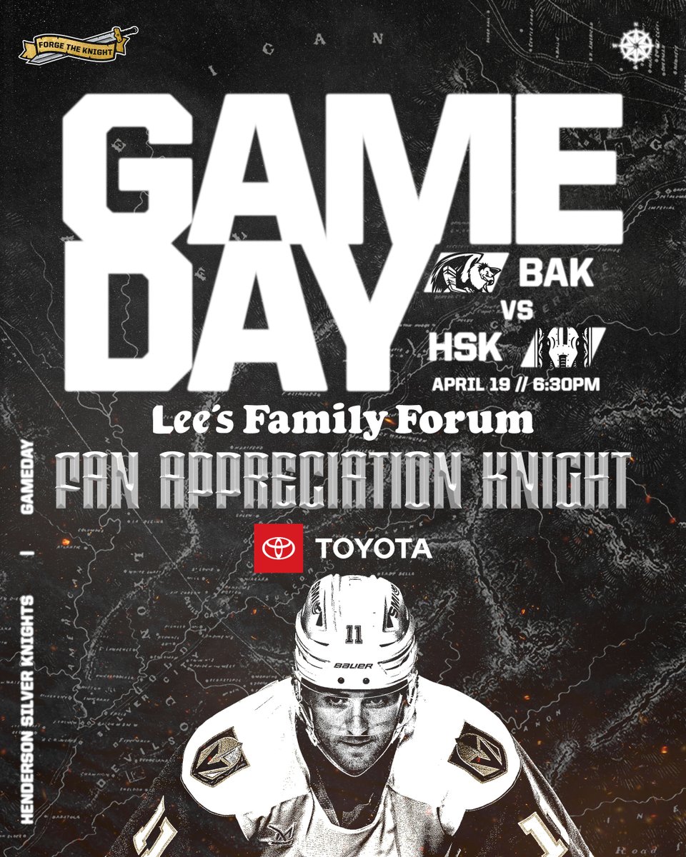 our very last home game of the season – we can't wait to spend it celebrating you! 🥳 📻: @1230TheGame 📺: Vegas 34 and AHL TV 🎟️: vgk.io/hsktickets