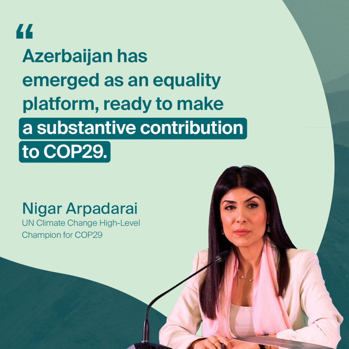 Nigar Arpadarai, UN Climate Change High-Level Champion for #COP29, spoke at the official COP29 press conference about how well-placed Azerbaijan is to significantly contribute to the goals of COP, especially in terms of business engagement.
