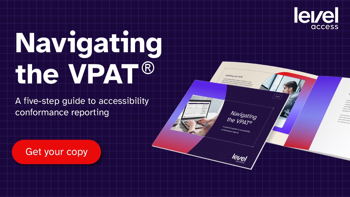 A completed VPAT® may be the ticket to sealing your next #B2B or #B2G deal. Access our five-step guide, “Navigating the VPAT,” for a practical roadmap to obtaining documented proof of product accessibility that boosts your bottom line. hubs.la/Q02ttrWl0 #Accessibility
