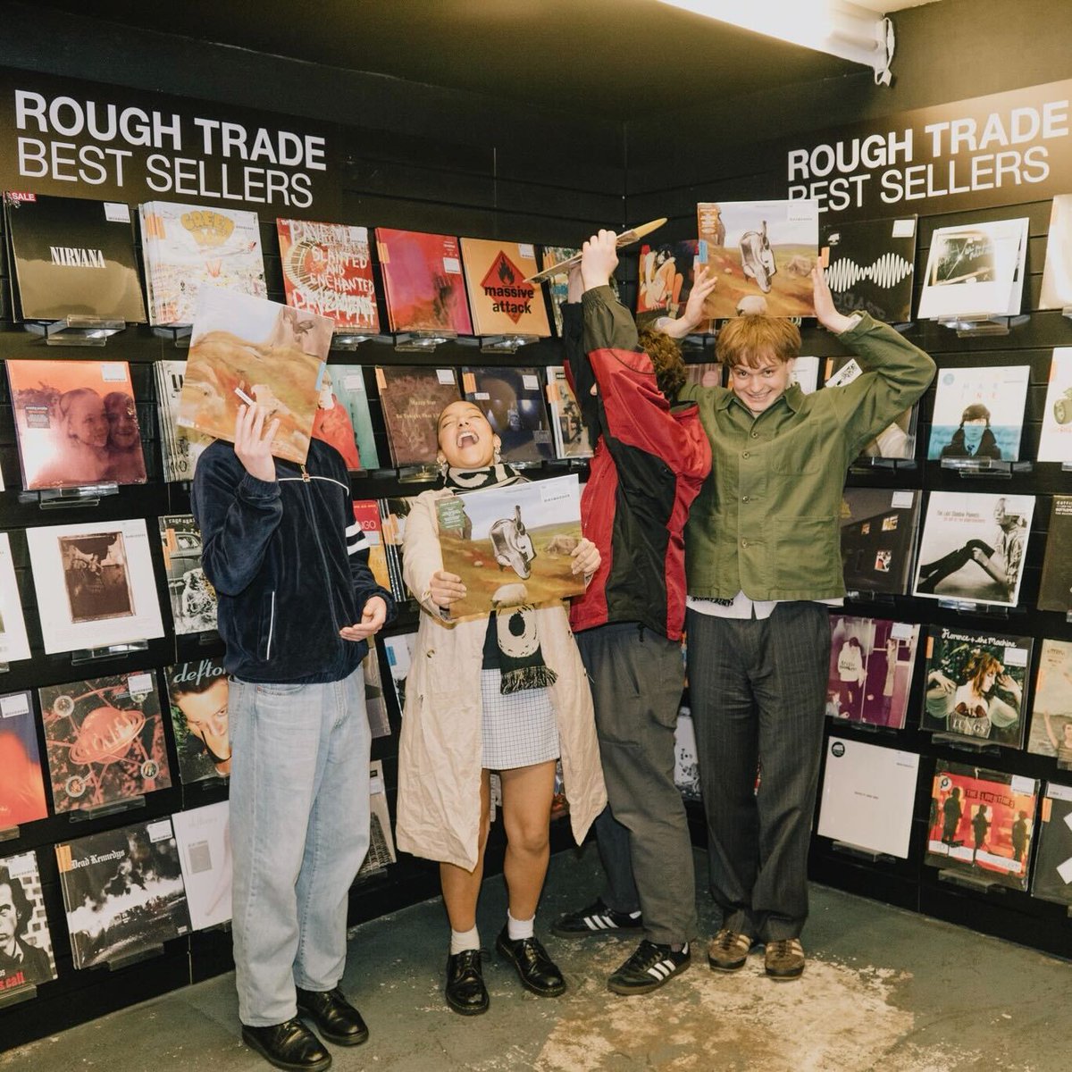 HUGE congrats to @Englishteac_her for reaching number 8 in the @officialcharts with their debut 'This Could Be Texas', our Album of the Month at Rough Trade. A well-deserved win from a band destined for big things 🔛🔝 Photo by @jadekvowles