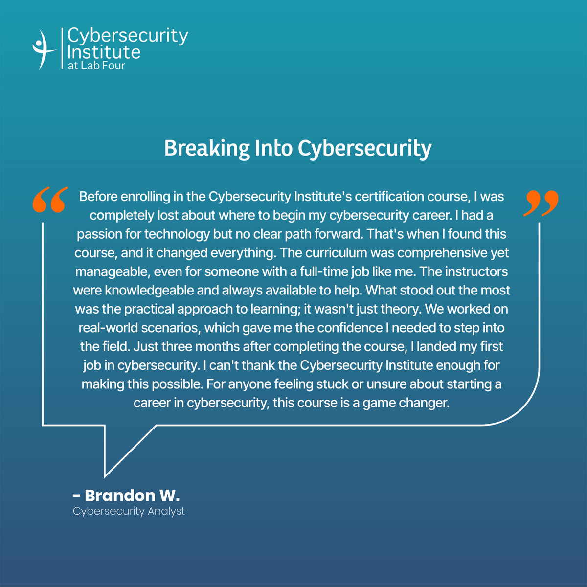 cyberseclabfour's tweet photo. Gaining entry into the tech industry is effortless with the proper tools!

Join us and explore the future of learning.

Visit https://t.co/oLraoB6jkm or give us a call: +1 901-261-1111

#IT #PracticalTraining #CybersecurityInstitute #Certifications #CyberSecurity https://t.co/qrV2BBWqni