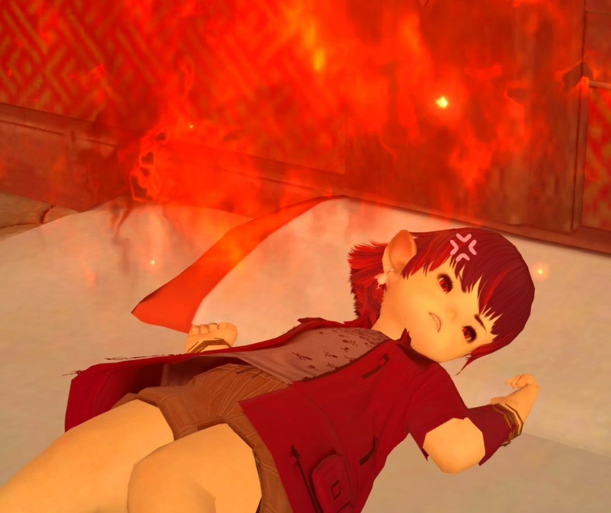 When the pillow isn't cold.
🛏🐟🔥
#FFXIV #lalafell