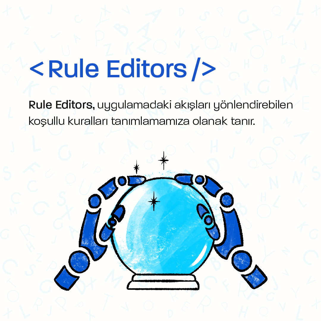 ultia_tr's tweet photo. Rule editors, Low Code/No code platformlarda kodlamaya ihtiyaç duymadan iş kurallarını tanımlamak ve uygulamak için kullanılan araçlardır. Bu araçlar, iş akışlarını otomatikleştirmek, veri doğrulamak, kurallı kararlar almak ve veri dönüştürmek için kullanılabilir. https://t.co/Qp1cHmV98x