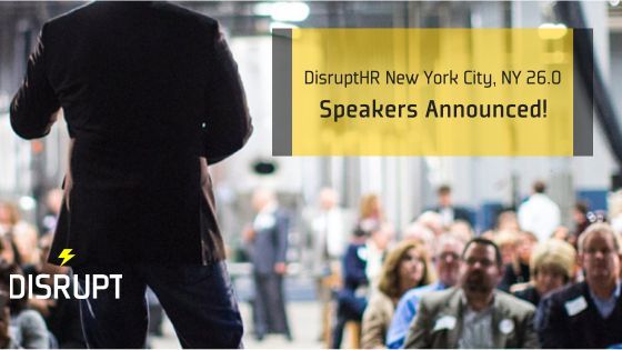 DisruptHR New York City 26.0 Speakers Announced! buff.ly/3U1gDfT #DisruptHRNYC #DisruptHR